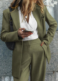 Stijlvolle Blazer en Pantalon Set - Mia