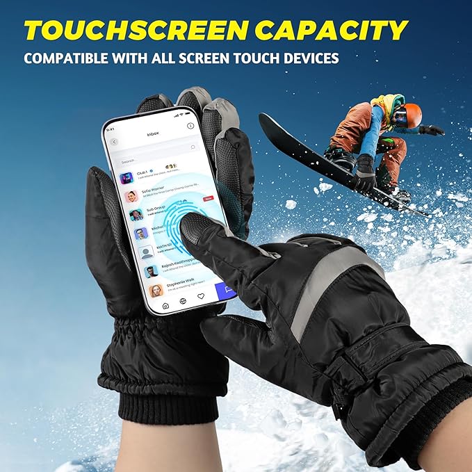 Winter Thermische Fleece Touchscreen Handschoenen - ThermaTouch