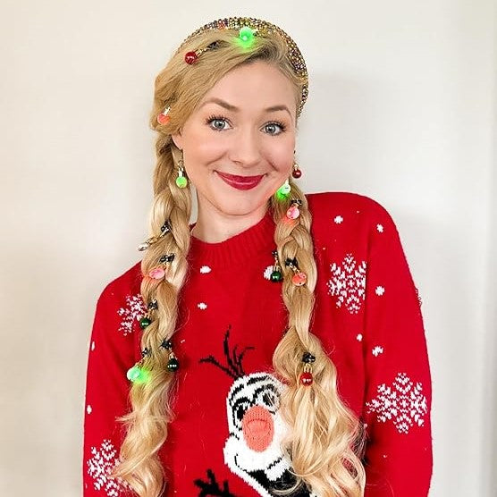 16-delige Verlichte Kerst Haarsieraden - TwinkleTresses