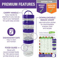 100-Calorie Snack Portiecontrole Containers - Stapelbare Set