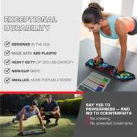Vouwbare Push-Up Board met Kleurgecodeerde Combinatieposities