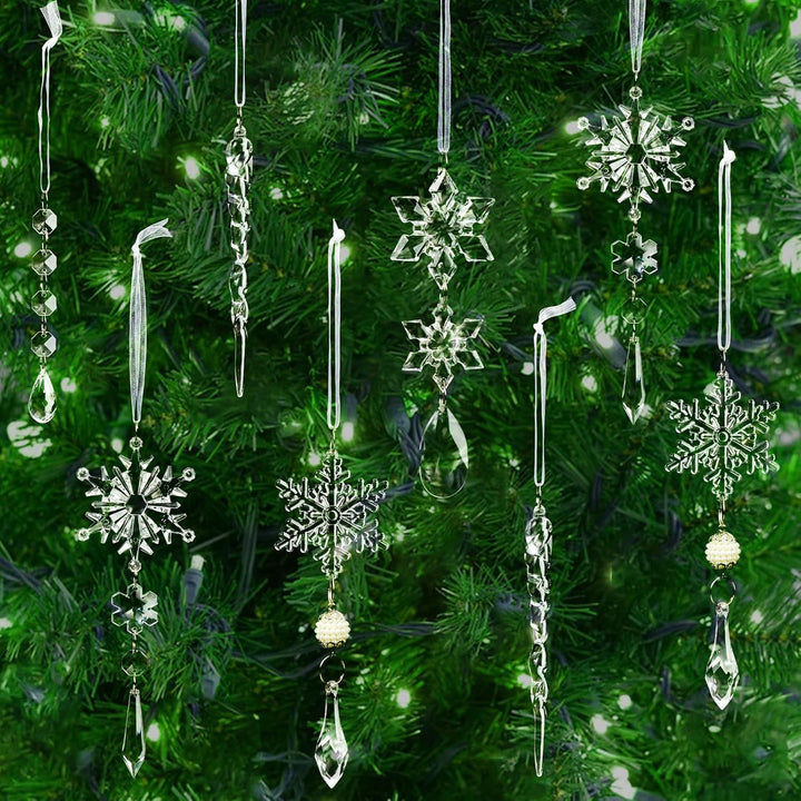 Kristallen Kerst Ornamenten Set - ShineBright