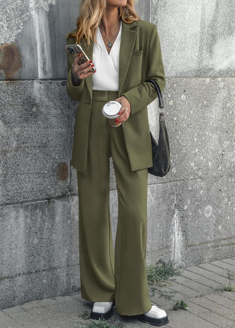 Stijlvolle Blazer en Pantalon Set - Mia