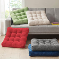 Set van 2 Meditatiekussens - Grote Tufted Corduroy Kussens