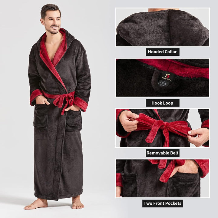 Comfortabele Flanellen Heren Badjas - James