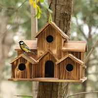 6 Gats Handgemaakt Vogelhuisje - NestHaven