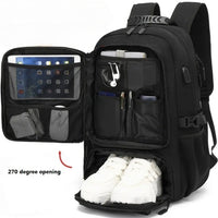Rugzak met USB-aansluiting en Grote Capaciteit (50-80L) - UrbanTrail