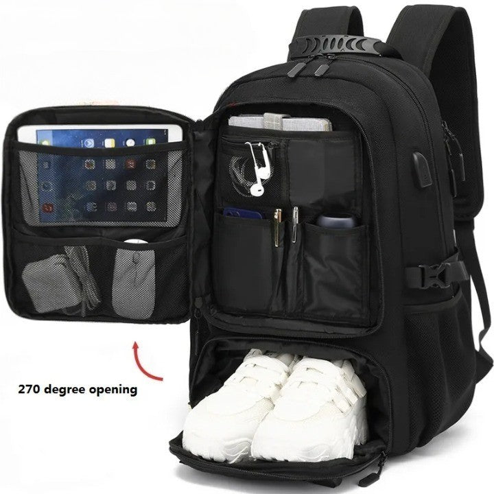 Rugzak met USB-aansluiting en Grote Capaciteit (50-80L) - UrbanTrail