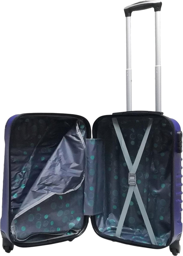 2-Delige Donkerblauwe Hardcase Kofferset – Monaco
