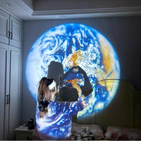 Projectielamp Aarde en Maan - CelestiaGlow