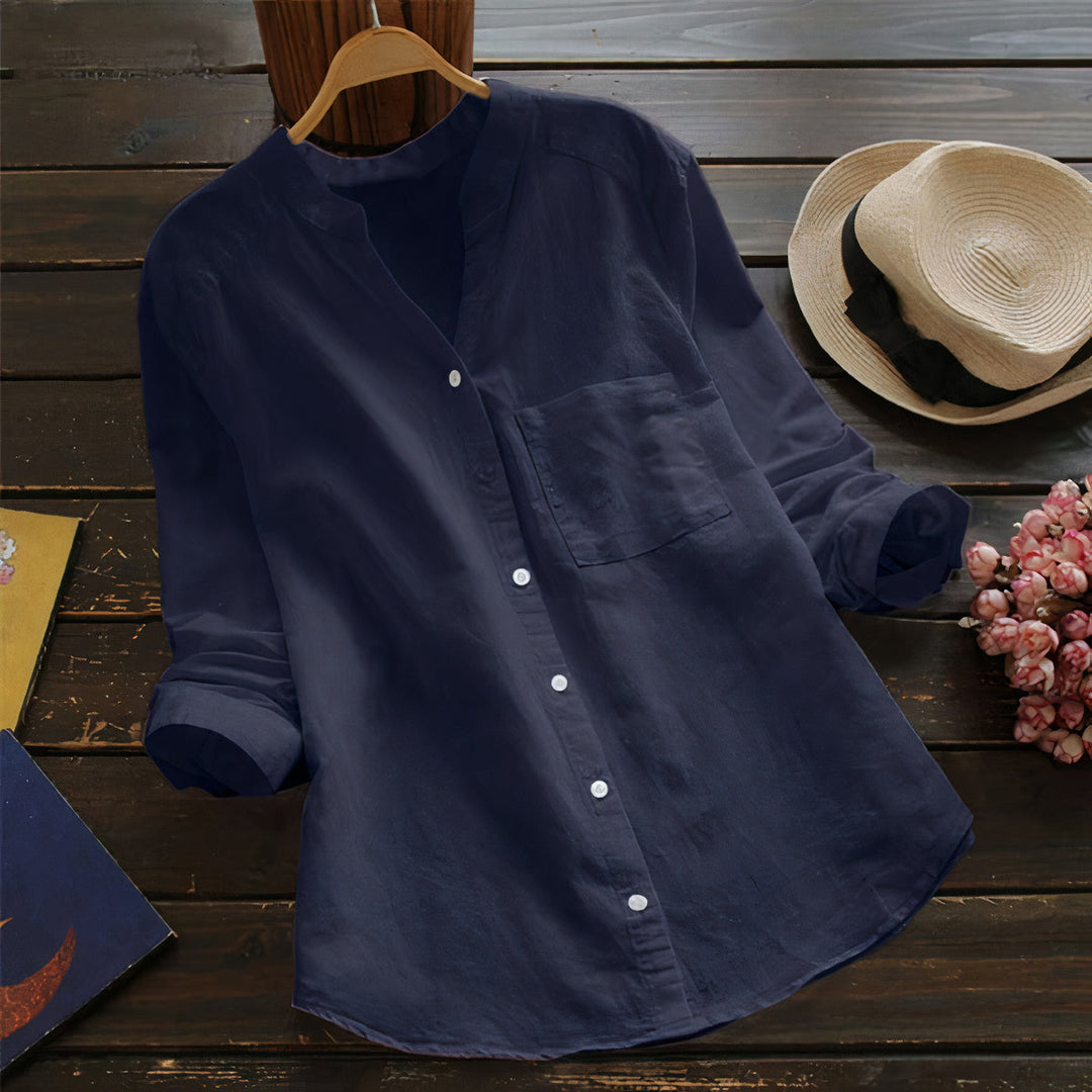 Luchtige Katoenen Linnen Dames Blouse – Maëlle