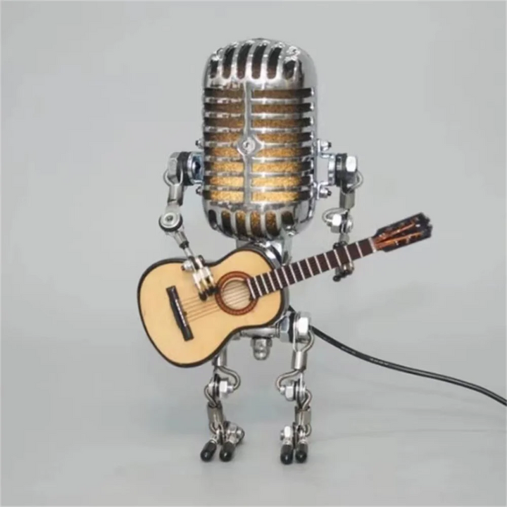 Decoratieve Microfoon Robotlamp met Gitaar – Max