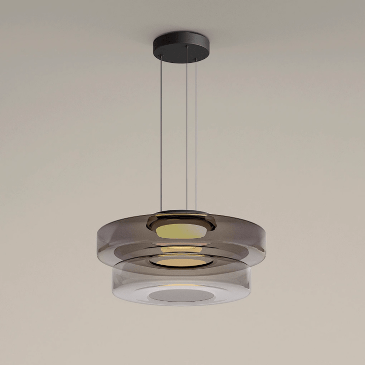 Moderne Glazen Hanglamp in Bauhaus Stijl - AuroraSphere
