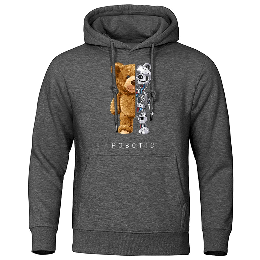 Vardi Dante™ Robo Bear Hoodie | Teddy Tech-sweatshirt