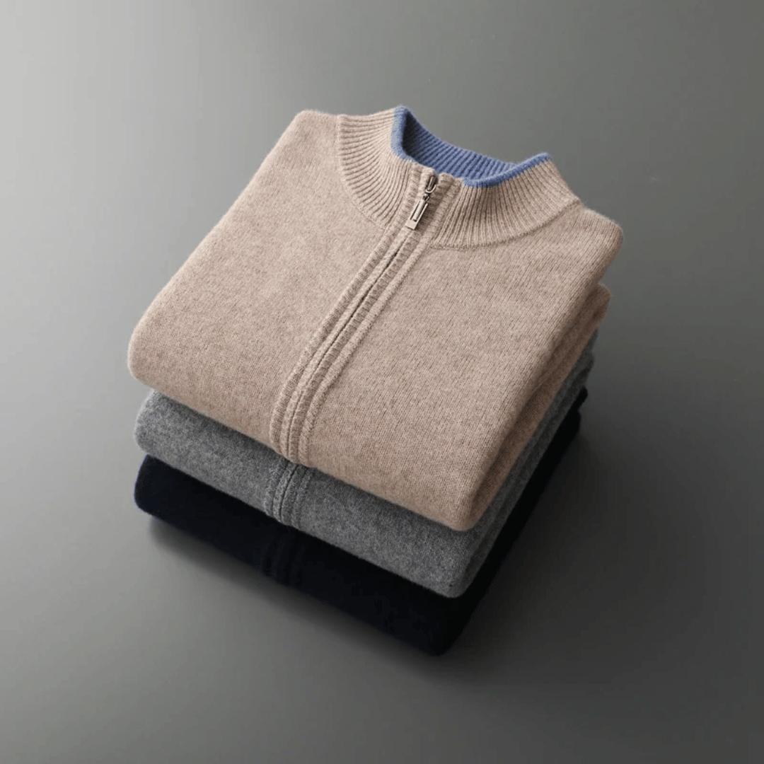 Heren Kasjmier Zip-Jack – Laurent