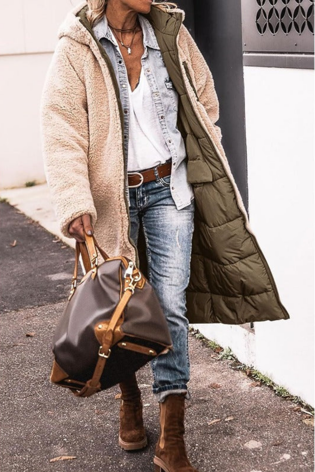 Trendy Dubbelzijdige Dames Winterjas - Sofia