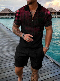 Tweedelige Heren Zomerset met Polo en Shorts – Damon