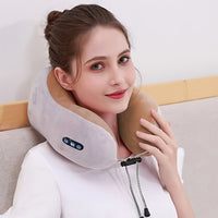 U-vormig Nekkussen met Memory Foam & USB-Oplaadbare Verwarming - NeckEase Pro