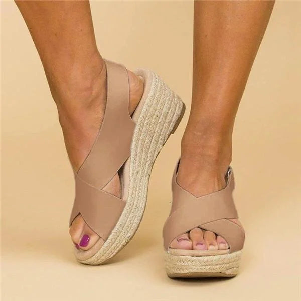 Comfortabele Orthopedische Sleehak Espadrilles - Clara