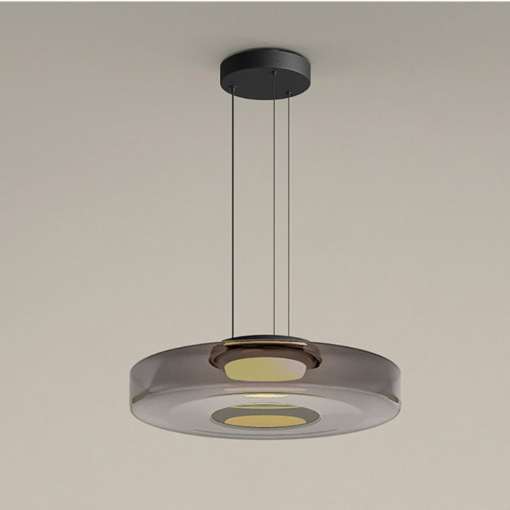 Moderne Glazen Hanglamp in Bauhaus Stijl - AuroraSphere