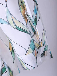 Trendy damesblouse met abstract patroon en knoopsluiting - Marlene