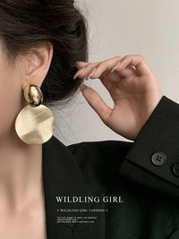 Gouden Oorbellen met Ronde Hangers - Amaya