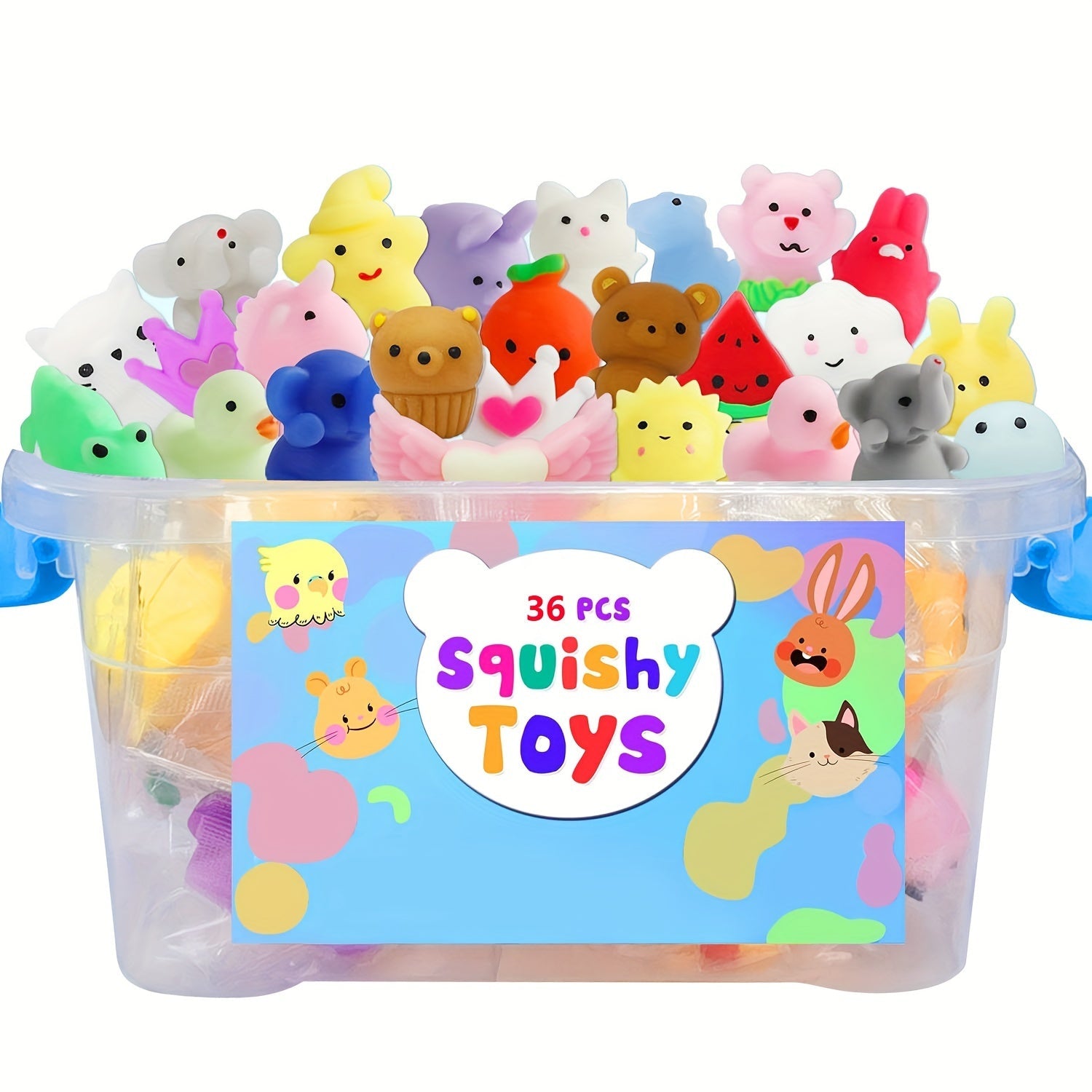 36 Schattige Squishy Dieren Speeltjes - KawaiiKnijpjes