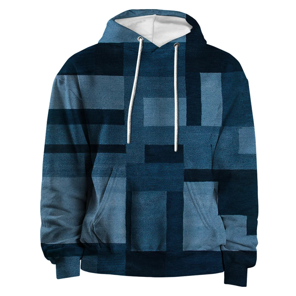 Vardi Dante™ 3D Plaid Hoodie | Urban Vibes oversized trui