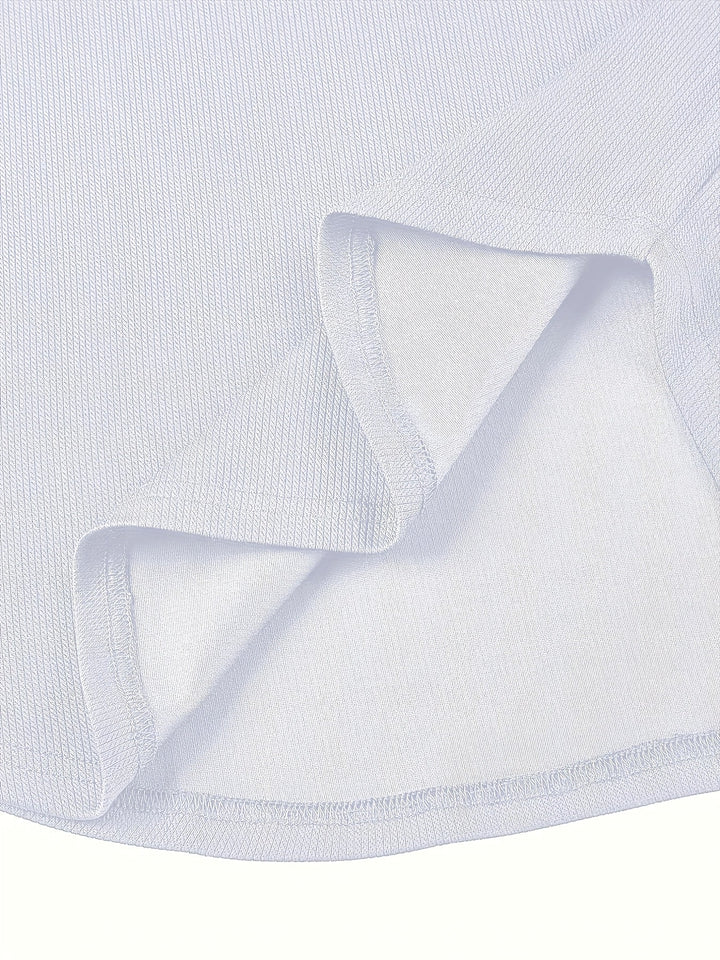 Heren T-shirt met Diepe V-hals en Textuur – Rafael