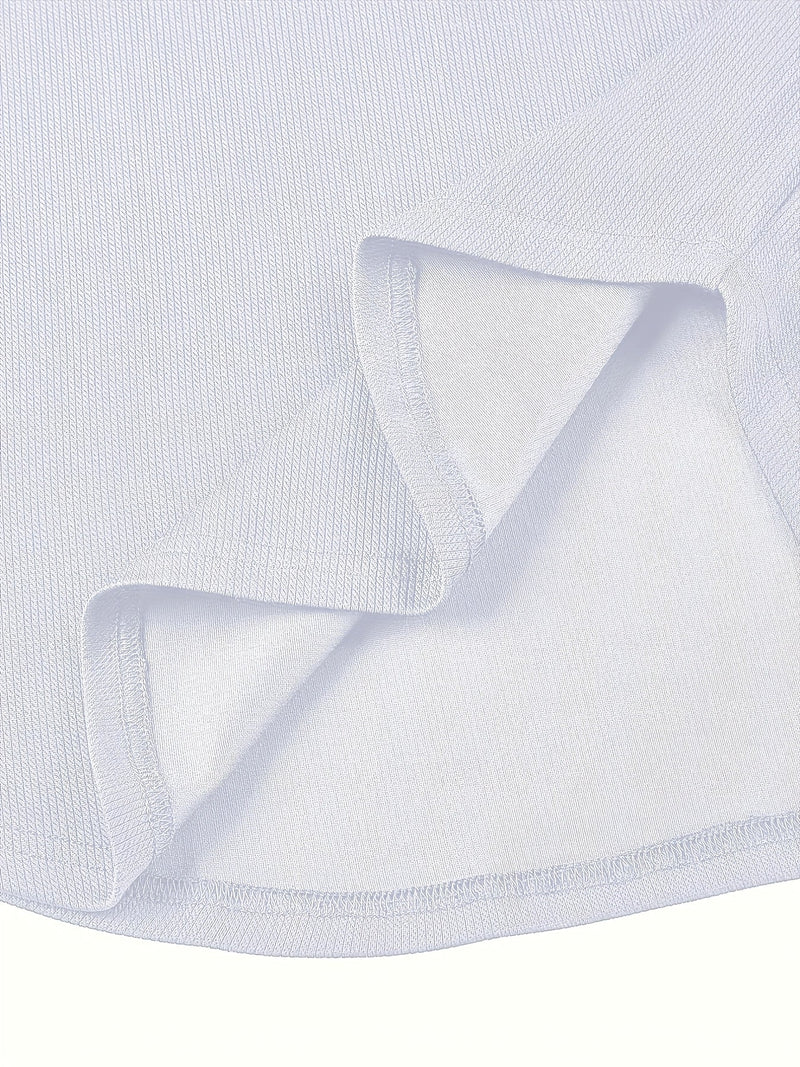 Heren T-shirt met Diepe V-hals en Textuur – Rafael