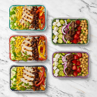 180 ml Glazen Maaltijd Prep Set – 5-Pack met Luchtdichte Deksel