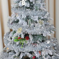 Zilveren Kerst Glitterslinger - SparkleTwist