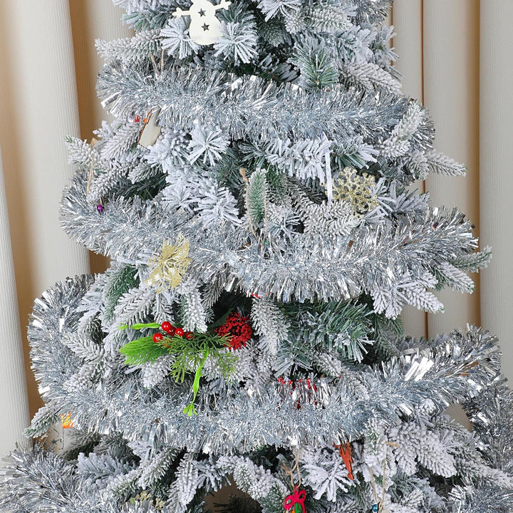 Zilveren Kerst Glitterslinger - SparkleTwist