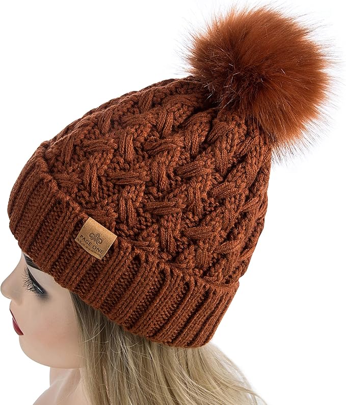 Comfortabele Winter Pom Beanie - Yvonne