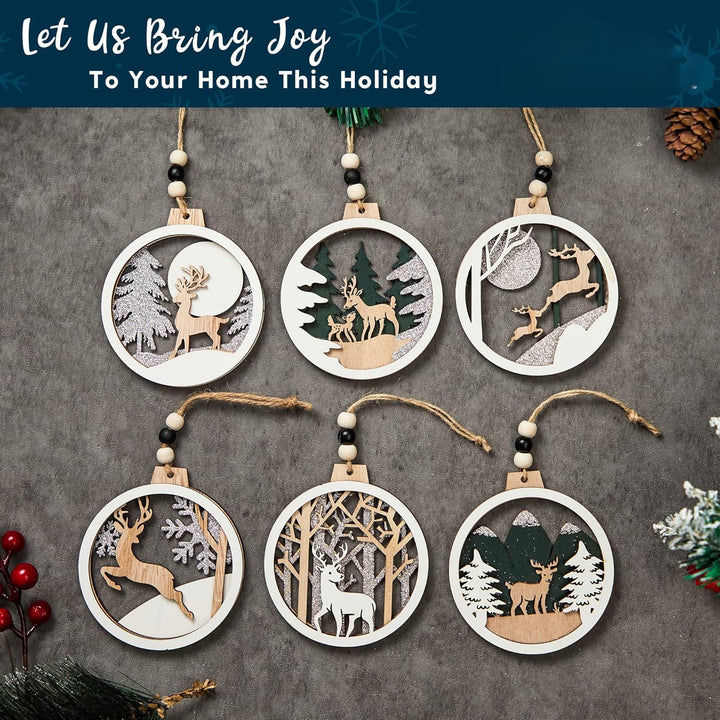 Rendier & Kerstman Ornamenten Set - JollyJoy