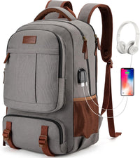 Anti-Diefstal Canvas Laptop- & Reisrugzak met USB-poort – Geschikt voor laptops tot 17,3"