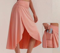 Sportieve rok met hoge taille en asymmetrische snit - Alexia