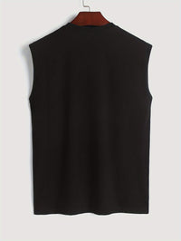 Koszula męska bez rękawów z bawełny z nadrukiem ptaków - Noah