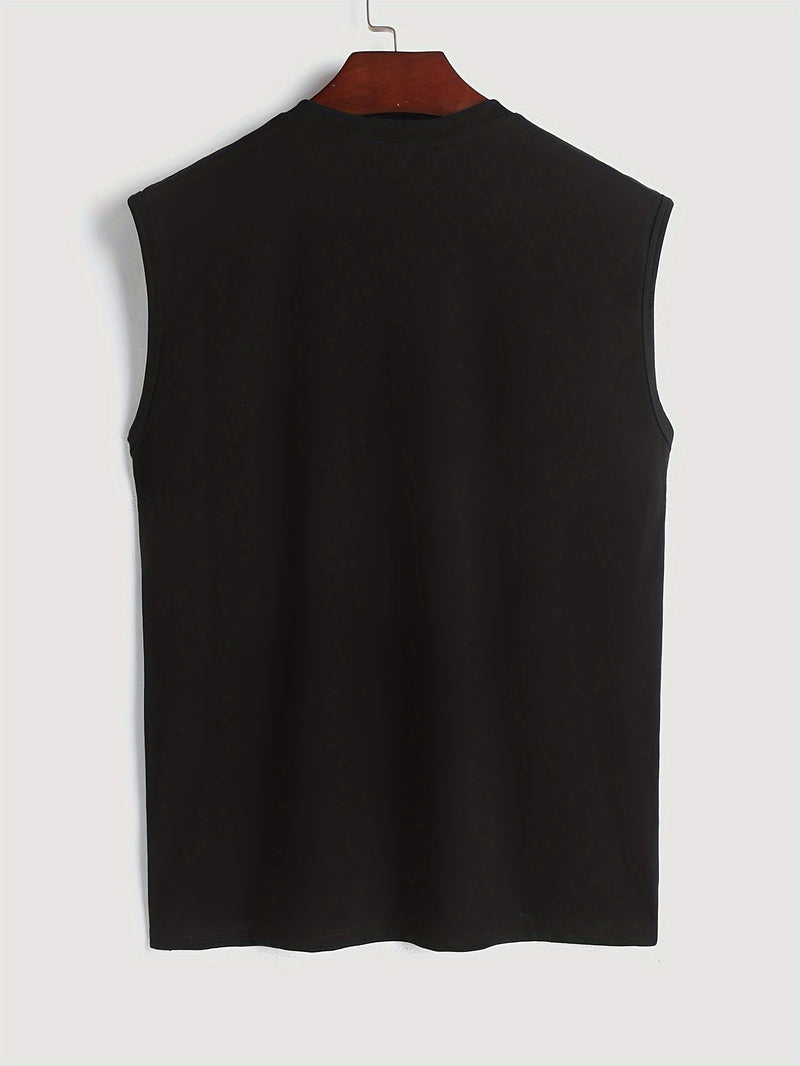 Koszula męska bez rękawów z bawełny z nadrukiem ptaków - Noah