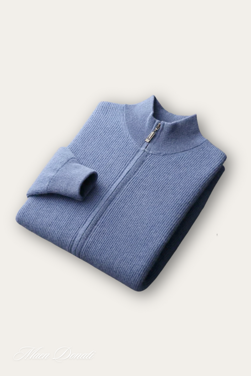 Komfortowy wełniany męski sweter - Elias