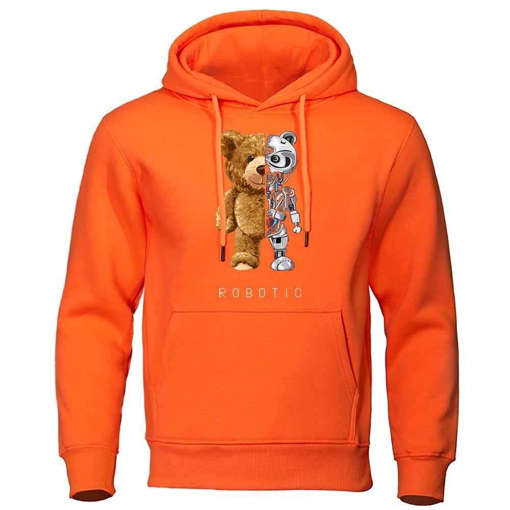 Vardi Dante™ Robo Bear Hoodie | Teddy Tech-sweatshirt