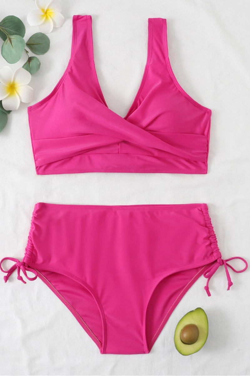 Kleurrijke Bikini met Trekkoord en Twistdetail – Zaraï