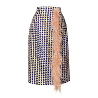 Tweedelige Chiffon Zomerset met Riem en Rok – Maurelle