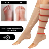 Orthopedische Compressiesokken met Rits - ComfortZip
