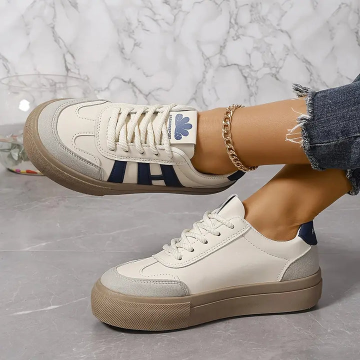 Modieuze plateau sneakers dames - Talia