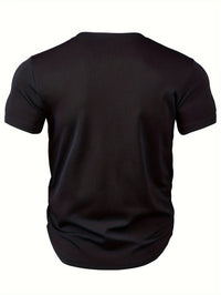 Heren T-shirt met Diepe V-hals en Textuur – Rafael