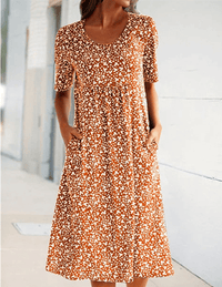Stijlvolle Bloemenprint Jurk - Eva | Dé Perfecte Lichte Zomerjurk!