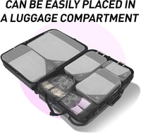 9-delige Uitbreidbare Compressie Inpak Cube Set – Reis Organiser Tassen