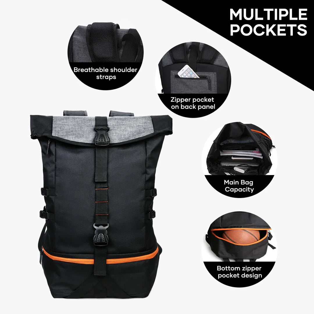 Multifunctionele 35L Rugzak voor Sport en Reizen - SportsPro