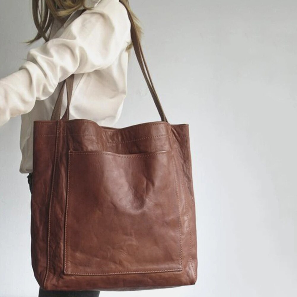 Stijlvolle Leren Dames Schoudertas - Elisa